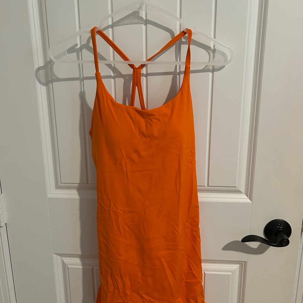 Halara Softlyzero Plush Backless Orange Swim Cove… - image 2